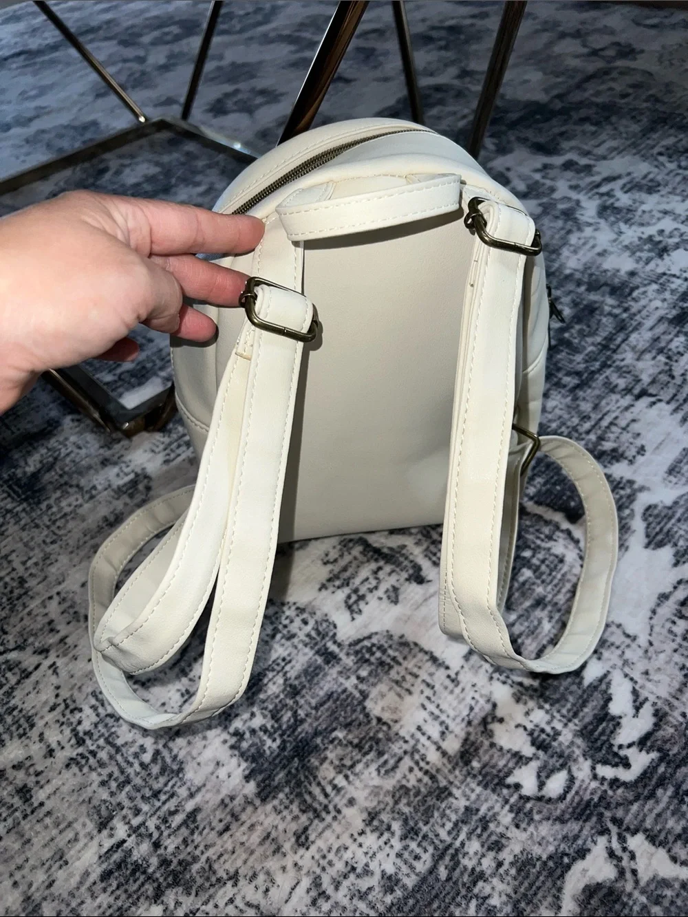 Faux leather mini backpack, Loungefly Disney Belle 30th Anniversary Loungefly Beauty and The Beast Belle Cosplay Mini Backpack  main image 4
